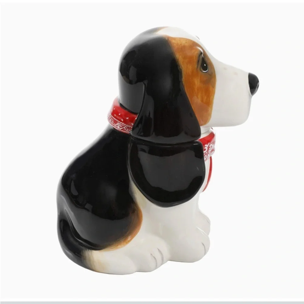 🎁 New Pioneer Woman Red Bandana Henry Dog Shaped Candy Dish - Picture 5 of 7